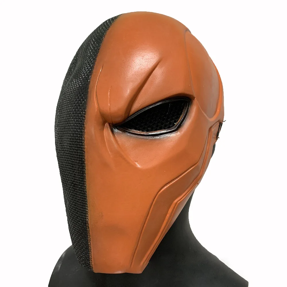 

Deathstroke mask cosplay Halloween fancy dress party party mask latex headgear give boy gift birthday gift