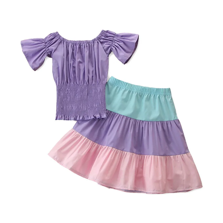 

Girls Clothing Sets Baby Clothes 2021 Summer Princess Party Tutu Dress Kids Birthday Ball Gown Dresses 1-6Year