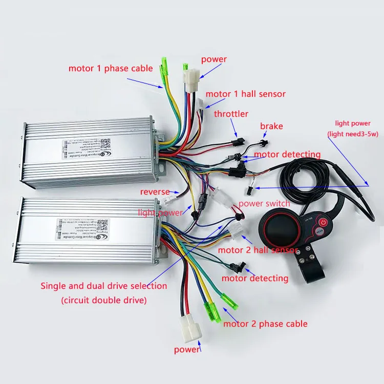 

60v 45A Dual drive controller and display