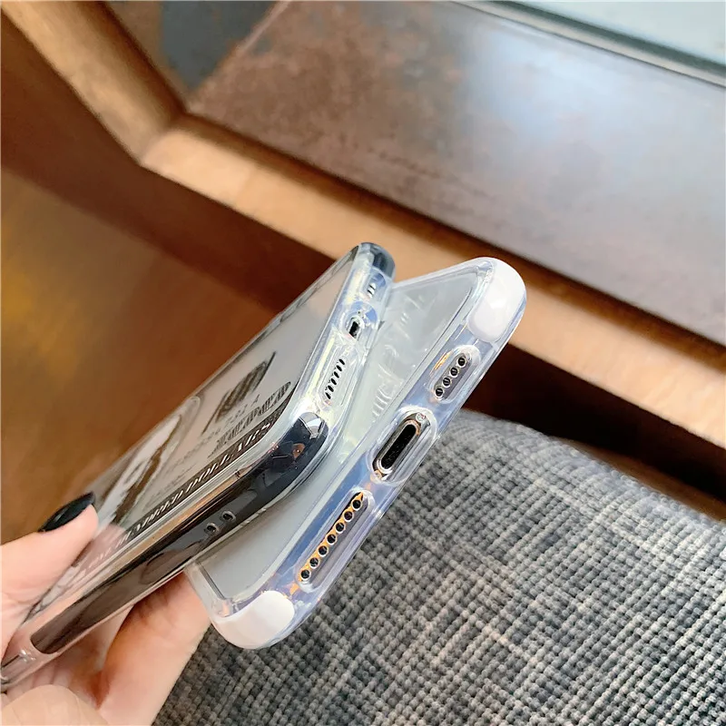 Силиконовый прозрачный чехол для телефона iPhone 11 pro X XR XS Max 7 8 Plus Мягкий защитный