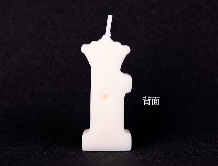 

INS White Crown Birthday Candle Cake Decor 0-9 Number Candles Cake Cupcake Topper Wedding Party Bride Baking Supplies GiftsLA876