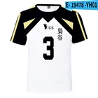 Футболка забавная футболка Косплей Костюм Аниме Haikyuu 3D для женщин и мужчин Fukurodani Академия Akaashi Keiji Bokuto Koutarou с коротким рукавом