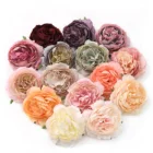 Искусственный Пион, 30 шт., 7 см, шелковые головки цветов для украшения свадьбы, венок, Подарочная коробка, скрапбукинг, искусственные цветы