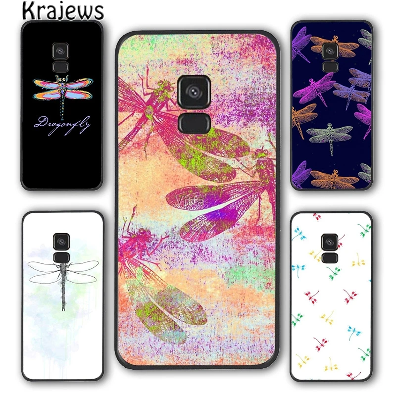 Красочный чехол krajew с стрекозой для телефона Samsung Galaxy S5 S6 S7 edge S8 S9 S10 E lite S20 plus ultra