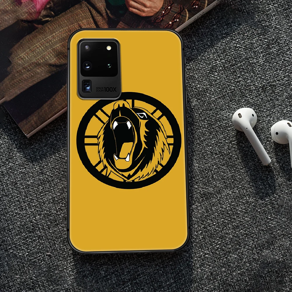 

Boston Bear Hockey team Phone Case Cover Hull For Samsung Galaxy S 6 7 8 9 10 e 20 edge uitra Note 8 9 10 plus black waterproof