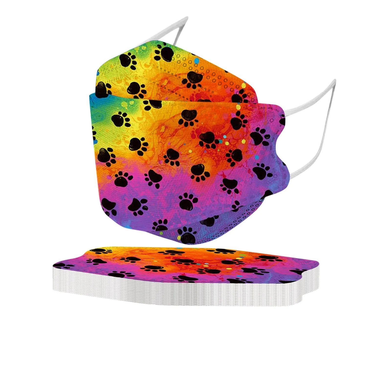 10 шт. 24 стиля маска для взрослых отпечаток коров бабочки полосатая леопардовая с