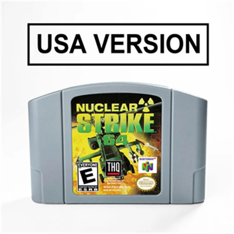 

Картридж ядерный Strike 64 для игры 64 бит, американская версия, формат NTSC