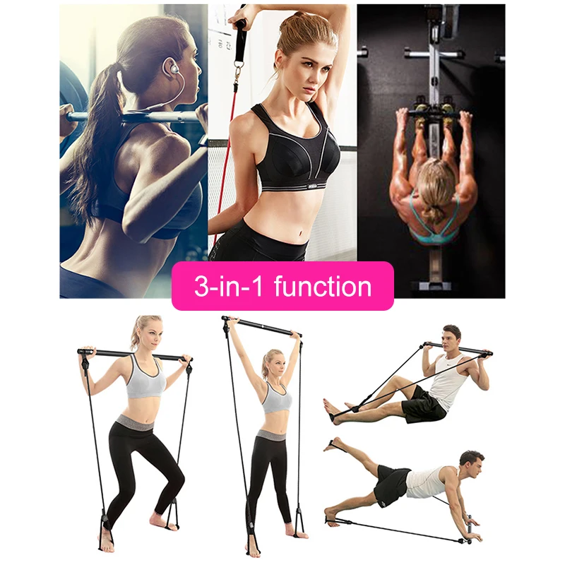 저렴한 Portable Resistance Band Fitness Exercise Bar Yoga Gym Stick Resistance Training Accessories THJ99 저렴한 Portable Resistance Band Fitness Exercise Bar Yoga Gym Stick Resistance Training Accessories THJ99