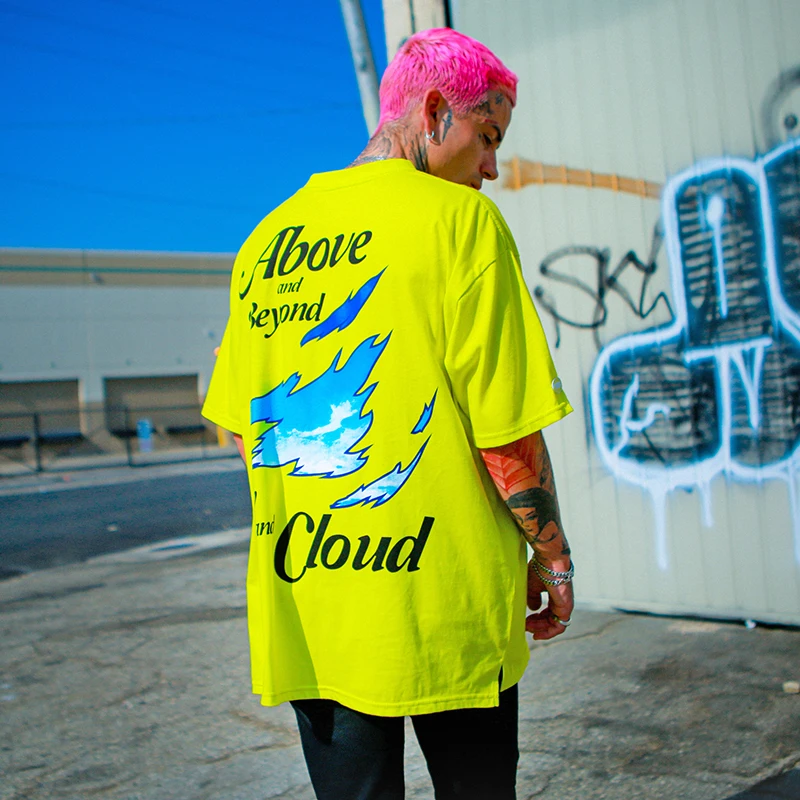 2020 летняя хипстерская Мужская футболка в стиле хип хоп с принтом облака