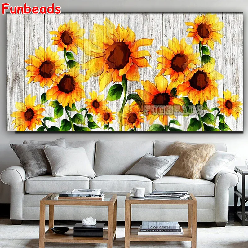 

Алмазная живопись, вышивка крестиком, желтый подсолнух, пейзаж, алмазная удивительная картина, искусство и ремесла, алмазная вышивка ручной...