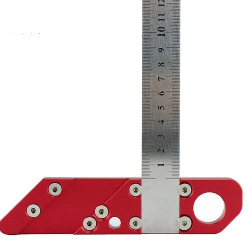 Woodworking 45 90 Degree Angle Scribing Steel Ruler Positioning Block Scribe Line Gauge Carpentry Tool | Инструменты