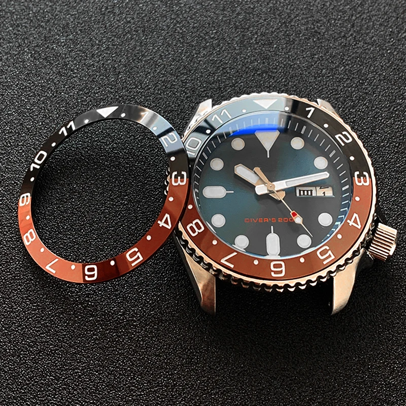 Изогнутая керамическая вставка 38*30 6 мм для Seiko SKX007 skx011 запчасти часов|Ремонтные