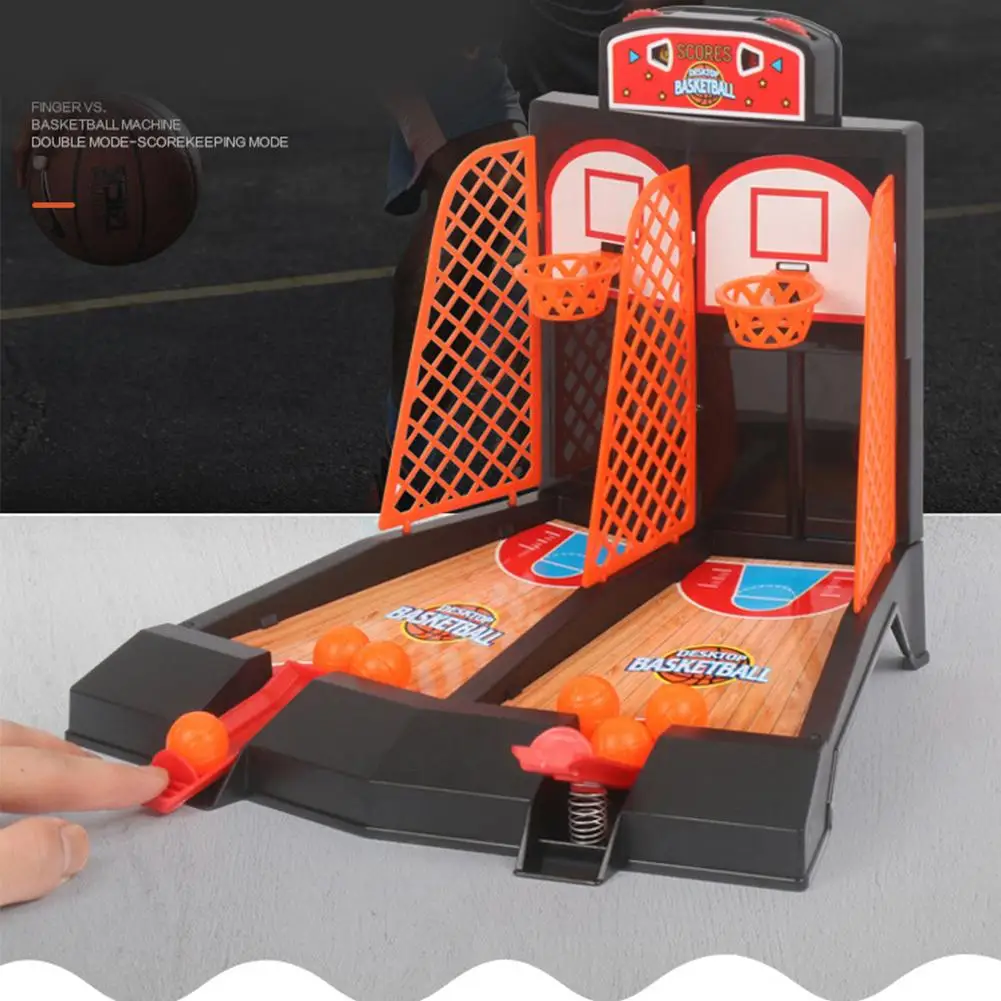 

Mini Basketball Table Play Toys Kit Family Sport Game Home Basket Balls Gift