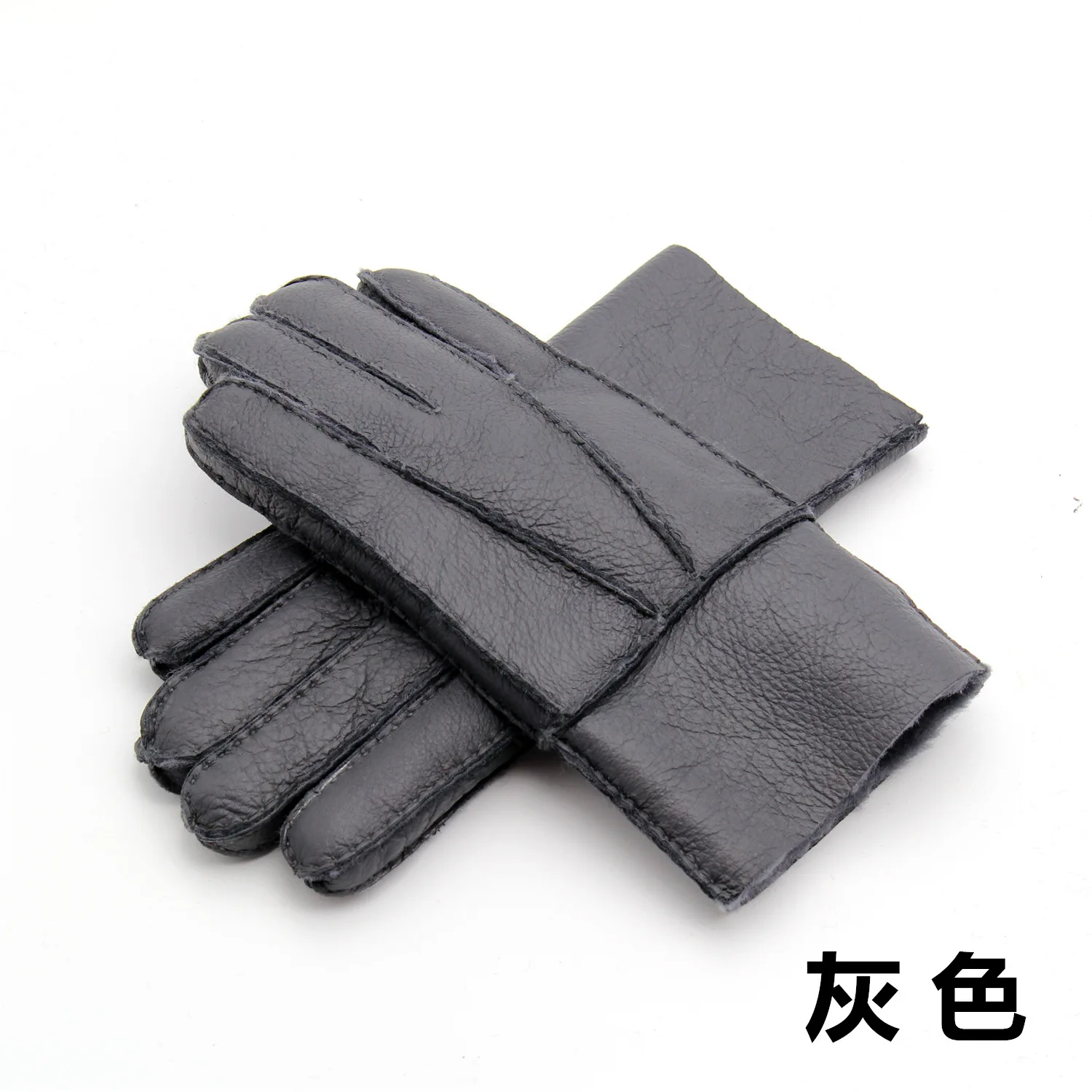 2020 Новинка зимы перчатки мужские из натуральной овечьей кожи Кашемировые