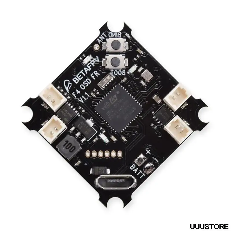 

Betafpv F4 матовый Контроллер полета встроенный BetaFlight OSD с SPI приемник Futaba для FPV радиоуправляемого гоночного дрона