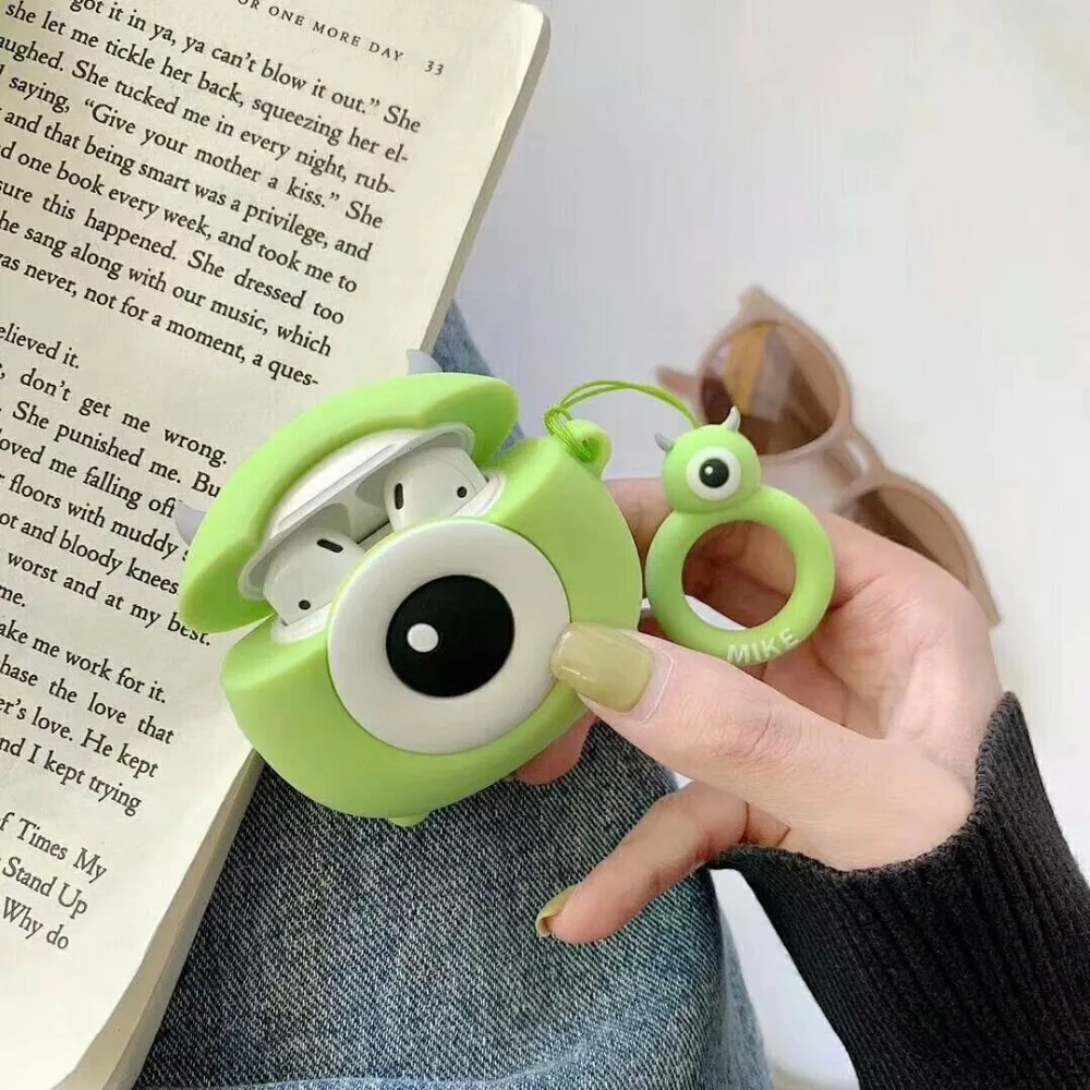 Devil eyes силиконовый чехол для Airpods защитный беспроводной Bluetooth гарнитура аксессуары коробка Наушники с зарядным устройством сумка чехол