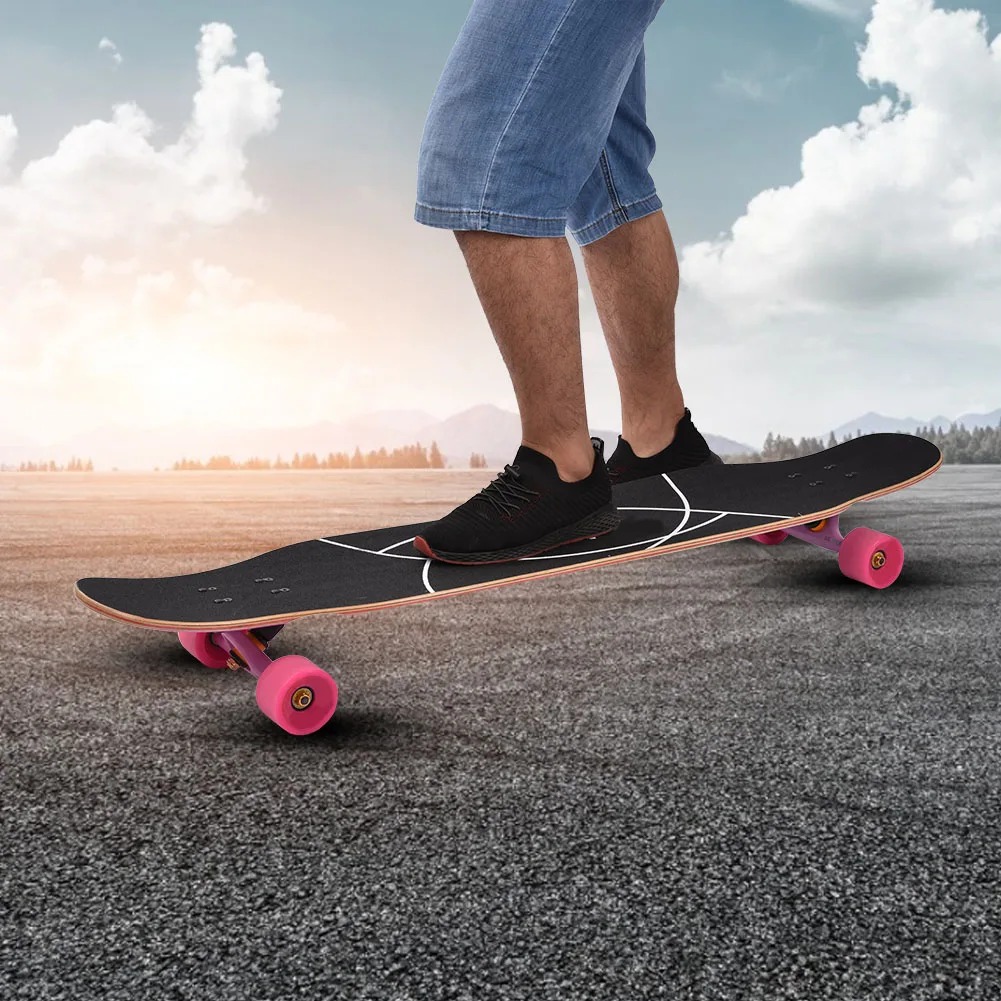 

Outdoor Skateboard Double Rocker Board Maple 4 Wheels Teenager Adult Professional Skate Dancing Bearing Long board skateboard