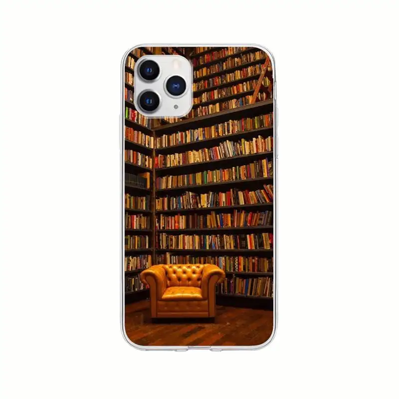 

Book Library Book Transparent Mobile Phone Case Clear Cover For Samsung Galaxy A21S A71 S8 S9 S10 Plus Lite S20 Note 20 Ultra