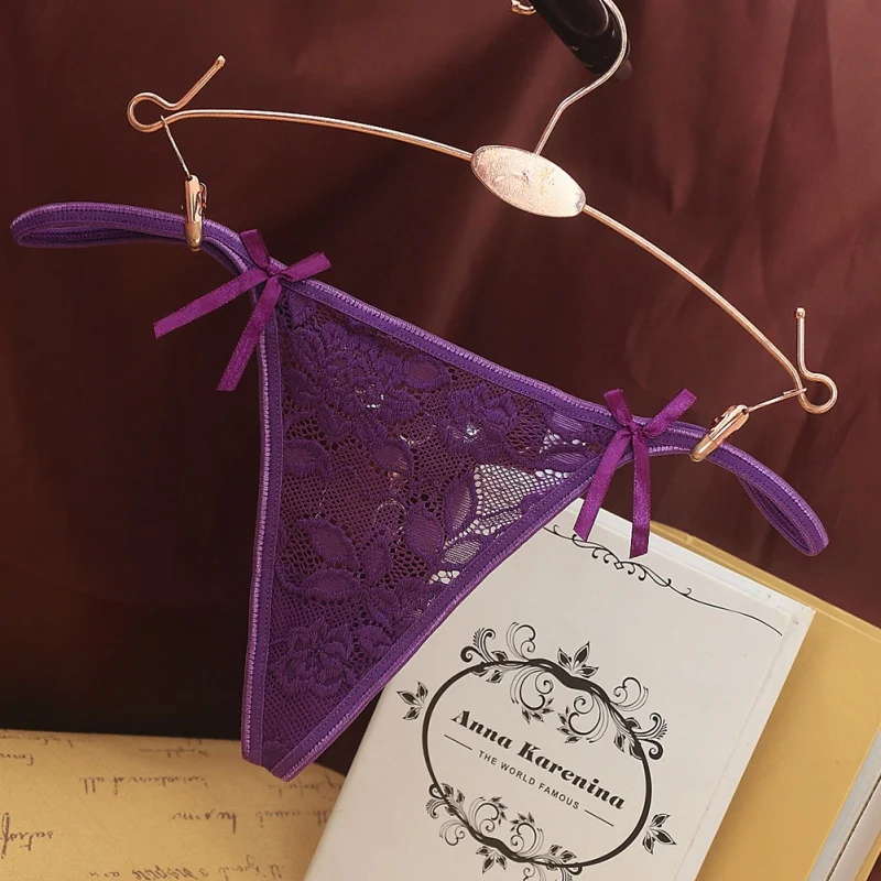 Кружевные женские соблазнительные трусики стринги с заниженной талией|Трусики| |