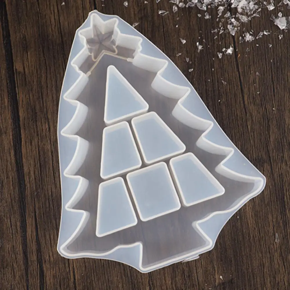 

DIY Christmas Tree Crystal Silicone Jewelry Storage Gift Box Craft Decor Mold