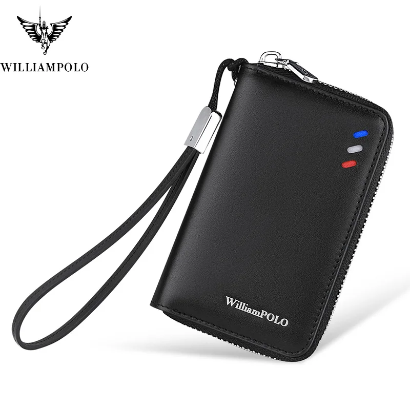 Кожаный чехол для ключей WilliamPOLO 2019 бумажники брелок органайзер автомобильный