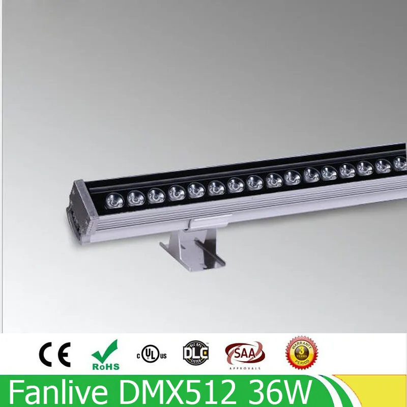 5 шт./лот 36 Вт DMX512 внешнее управление RGB Светодиодное освещение настенная мойка