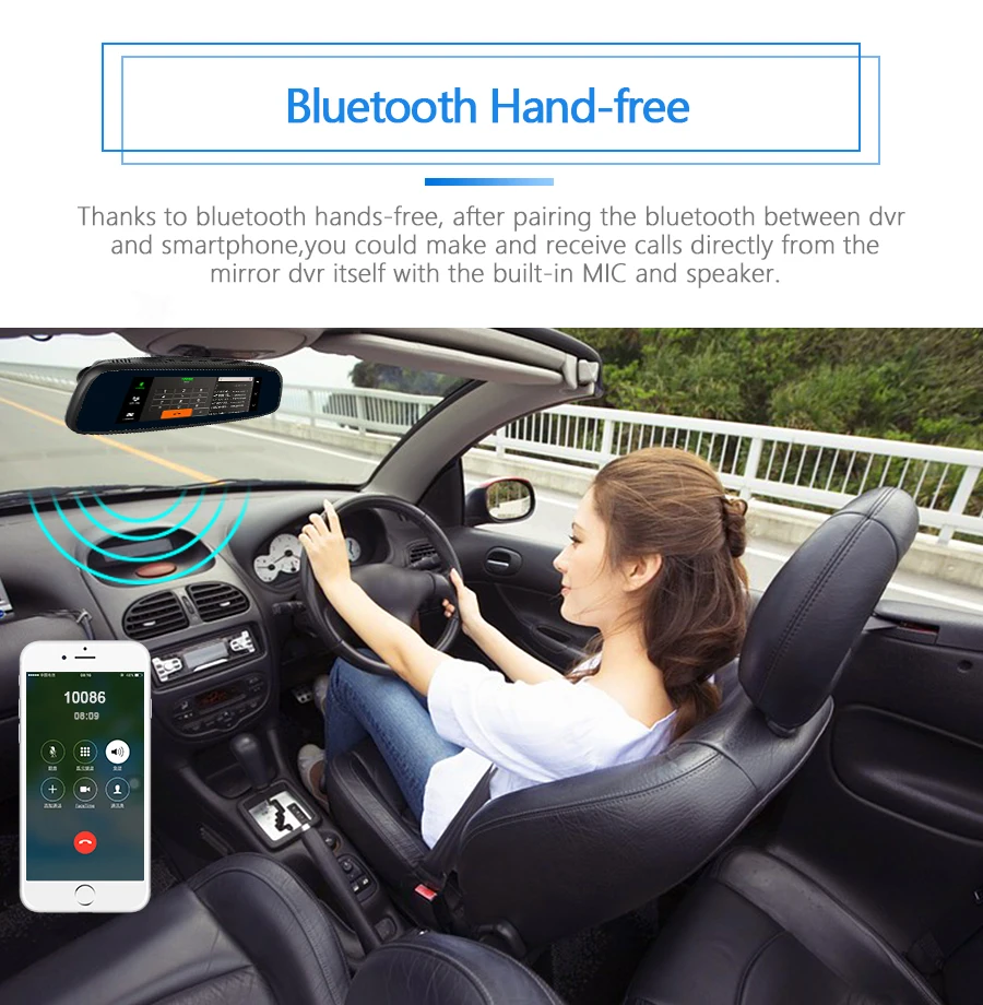 FANSICOUK 4G Android 5,1 Автомобильный видеорегистратор Камера ADAS 1080P 2GB ram Dash Cam 8 ''зеркало заднего вида gps wifi ночное видение Авто регистратор E2