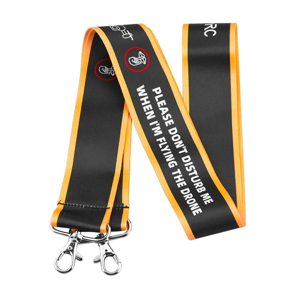 

Foldable Soft Cloth Remote Controller Lanyard Neck Holder Strap Double Hook Bracket for DJI Mavic 2 Pro Mini Spark Black Yellow