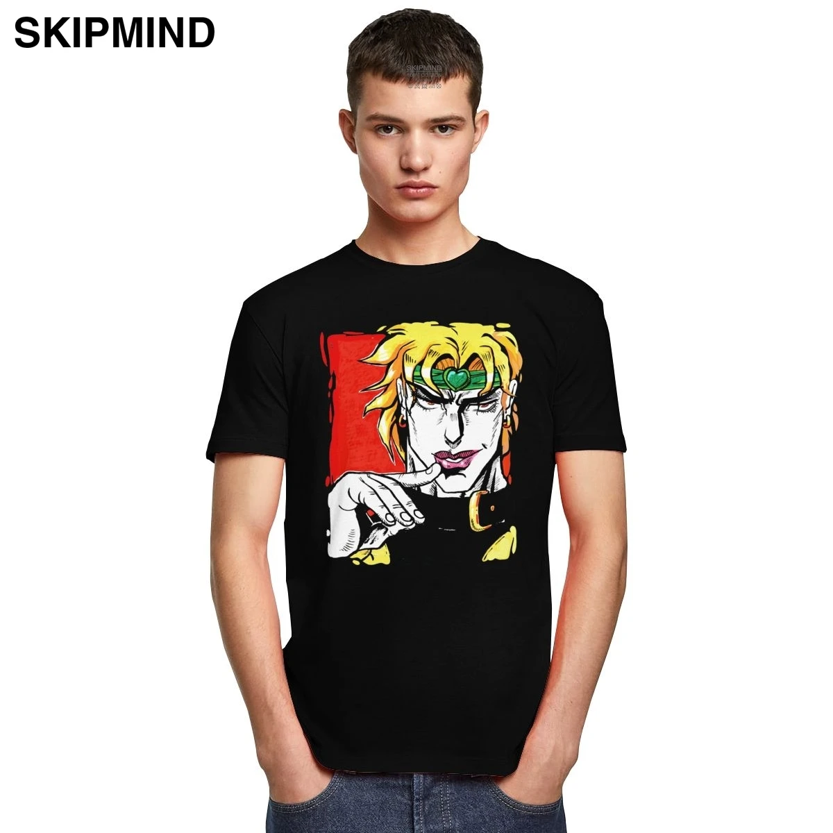 Футболка крутая Dio Brando невероятные приключения Джоджо хлопковая футболка с