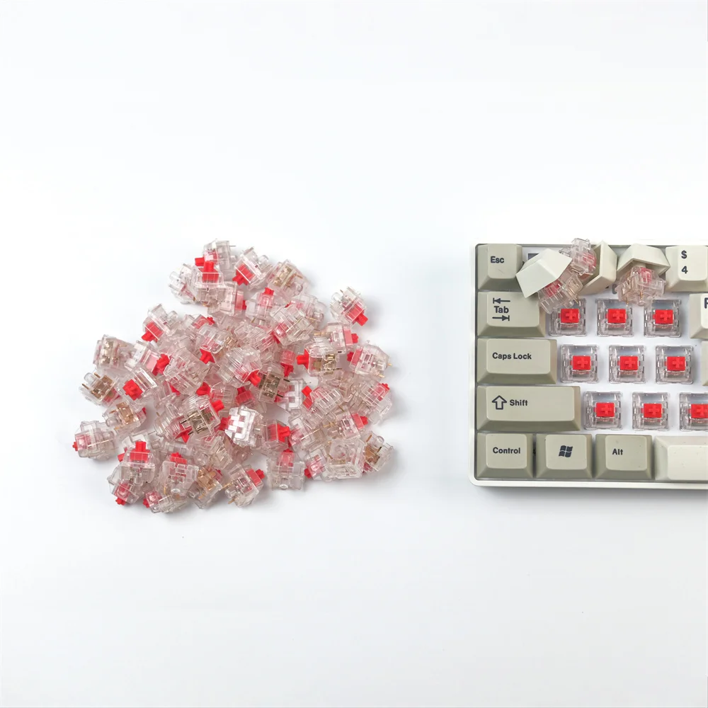 Newswitch кристально-красный переключатель SMD 3Pin RGB прозрачные механические