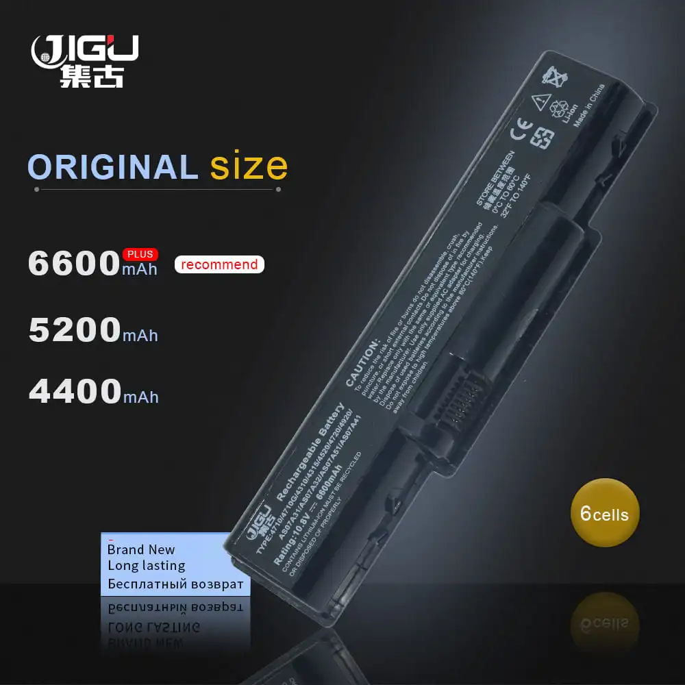 

JIGU 6Cells Laptop Battery For Acer Aspire 5536G 5542 5542G 5532Z 5734Z 5735 5735Z 5738 5740