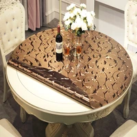 round table mat waterproof oilproof heat resistant round dining table protect cover customize gold marble party table deco pad