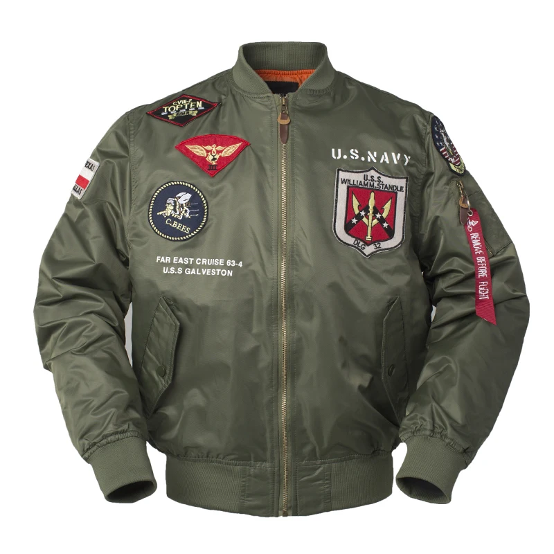 

Outdoor Tactical Hiking Jacket Autumn Top Gun Us Navy MA1 Letterman Baseball Pilot Air Flight Military Army Men Bomber Clothes