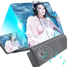 L5 12inch Phone Screen Magnifier Smartphone Movies Amplifier with Foldable Phone Stand
