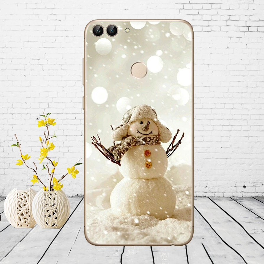 H14 Huawei P Smart Case TPU Мягкий силиконовый прозрачный чехол для телефона huawei P Smart Cover FIG-LX1 Enjoy 7S Чехол - Цвет: H14