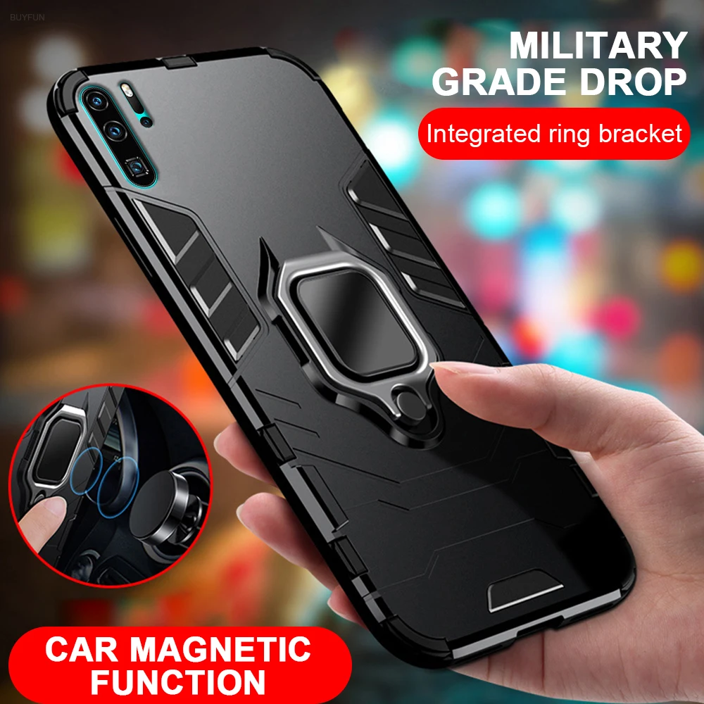 ПК + ТПУ Железный человек армированный чехол для Huawei P40 Pro Lite P30 P20 Mate 20 20X 30