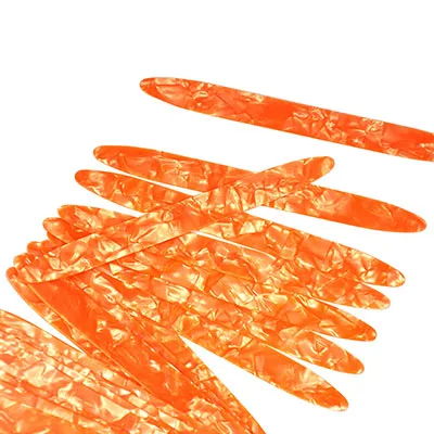 Orange Pearl Много 50 шт целлюлоидные комплекты медиаторов Reeshe Risha толщина 0,71 мм 6 цветов - Цвет: Orange Pearl