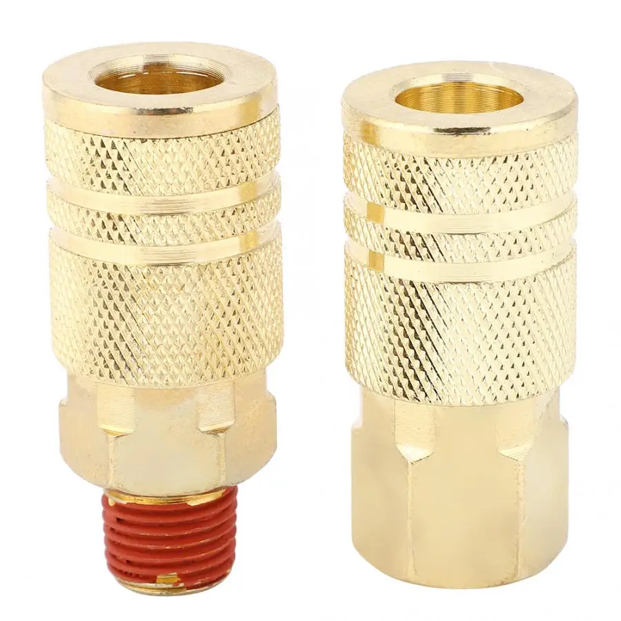 12 шт. быстроразъемный пневматический латунный Железный соединитель NPT 1/4
