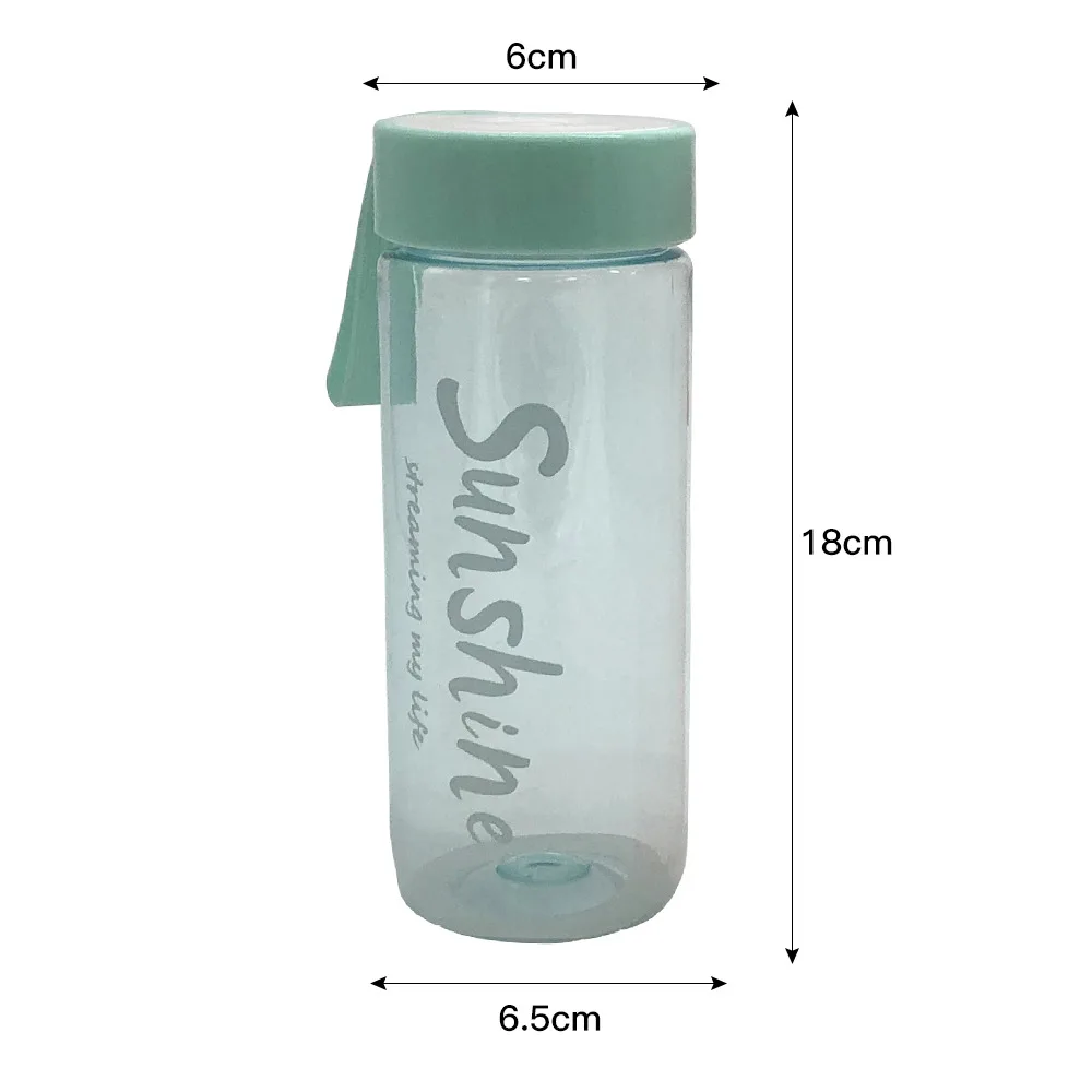 

600ML Matte Sports Water Bottle Couple Water Mug Plastic Portable Drink Tarvel Outdoor with Portable Rope Juice Milk Kitchen Cup