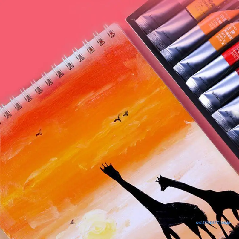 

583D 12/24 Colors Professional Acrylic Paint 20ml Drawing Painting Pigment Hand-painted for Kids DIY