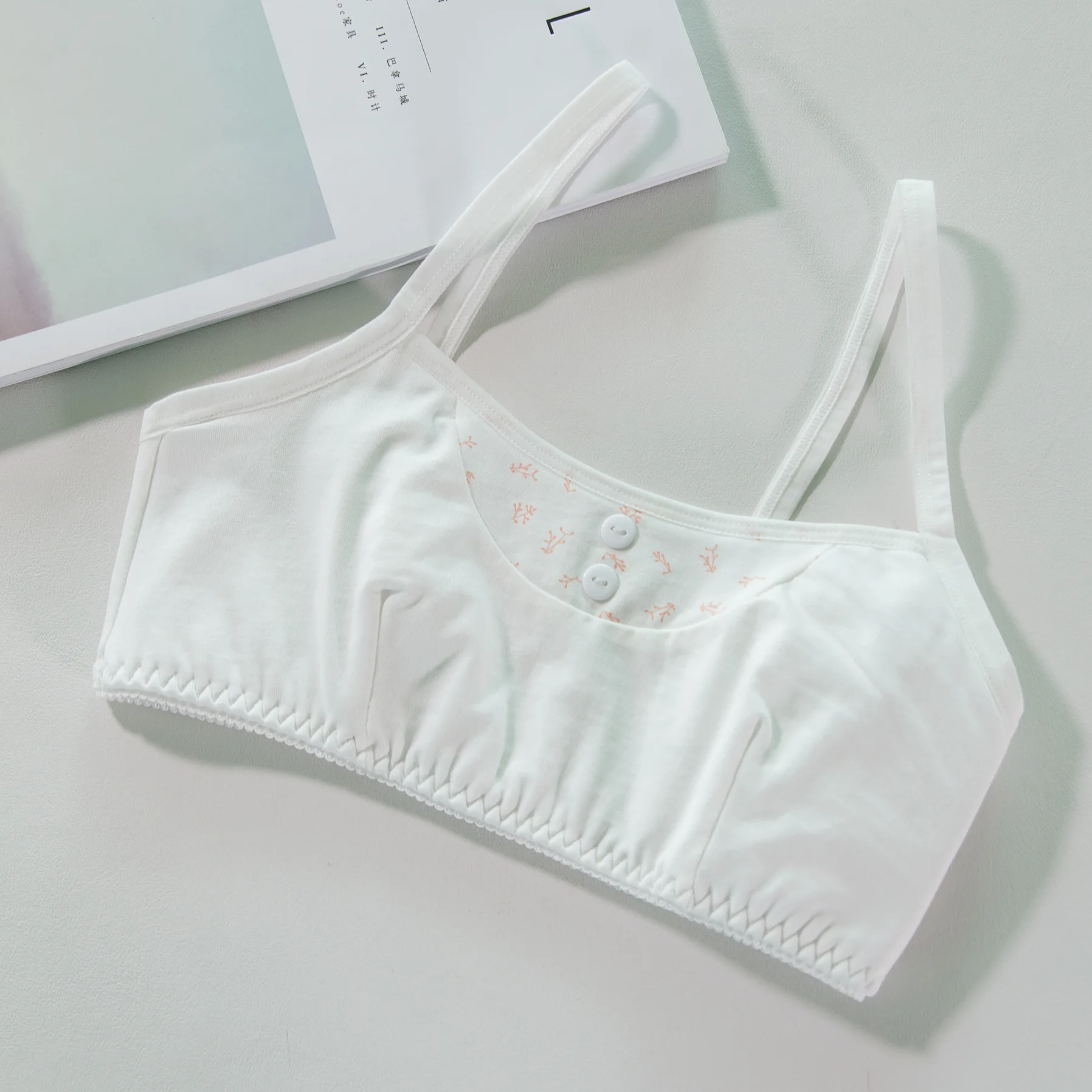 2019 высококачественный жилет для девочек бюстгальтер из хлопка спортивный