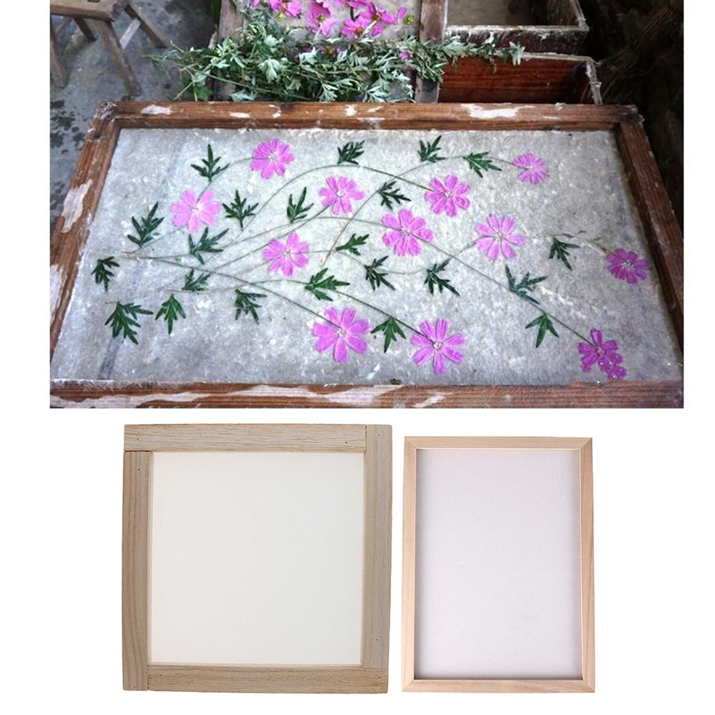 

Useful Retro Paper Making Frame Screen Recycling Arts Craft Tool Paper Supplies