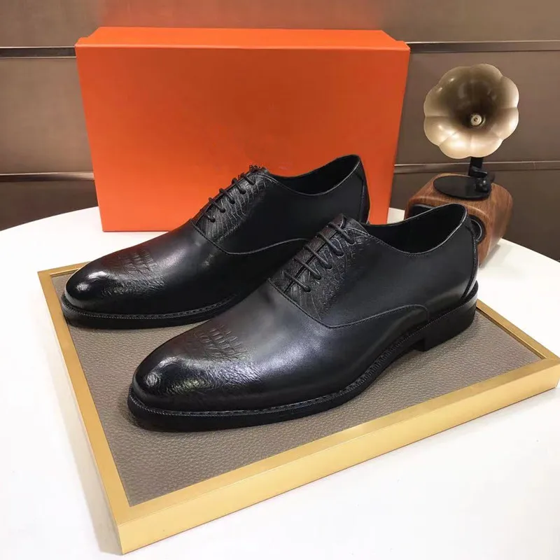 

Мужские классические туфли, коричневые кожаные туфли-оксфорды с острым носком, размеры 38-44, для свадьбы, 2021