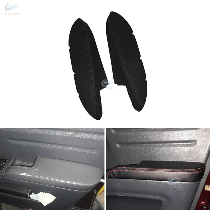 

Microfiber Leather Car-styling Interior 2pcs Front Door Armrest Cover Trim For Honda Ridgeline 2009 2010 2011 2012 2013 2014