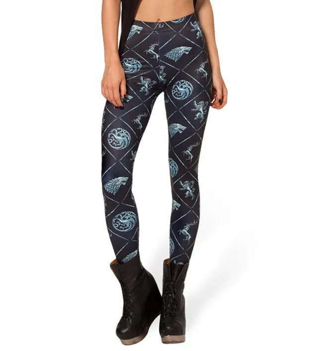 3D цифровая печать блестящие штаны олень леопардовая голова геометрические