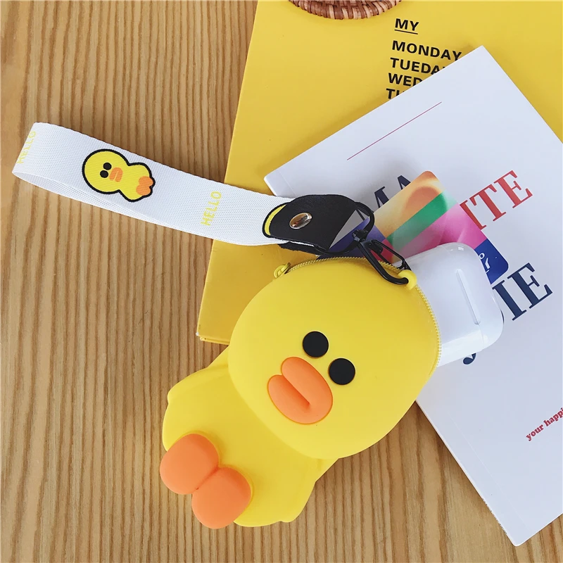 as pic Милая сумка для наушников на молнии, мини-бокс для Airpods, чехол для хранения наушников, мультяшный чехол, мягкая силиконовая сумка для переноски, держатель для карт - Цвет: as pic