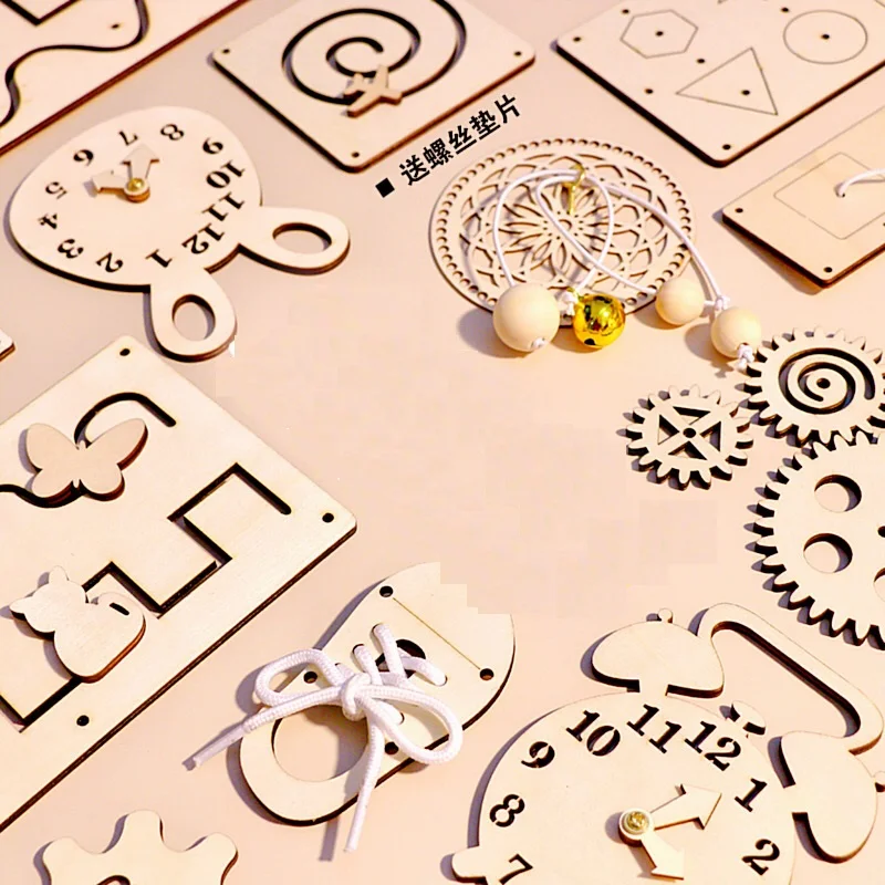 Детские аксессуары для занятой доски элементы Монтессори материал Обучающие