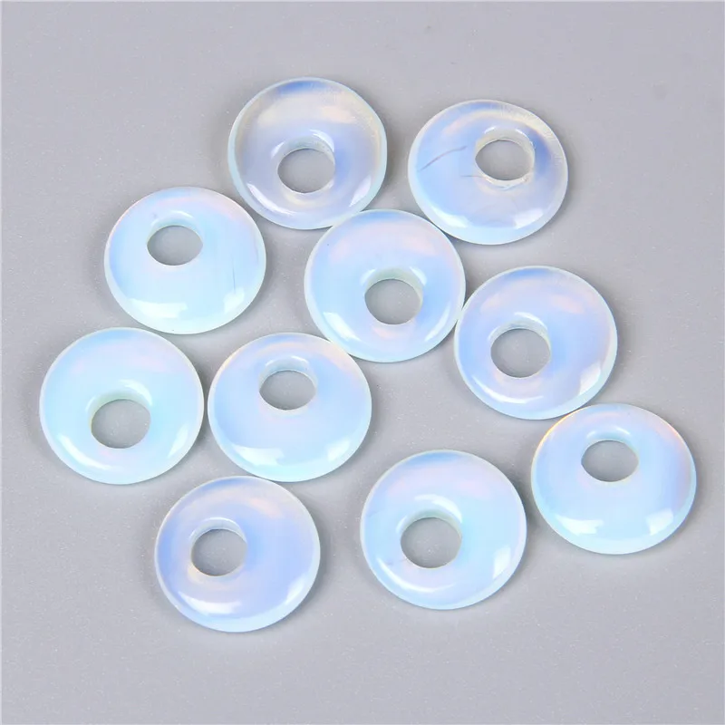 

Очаровательные Подвески с натуральным кристаллом опал Черный оникс 18 мм подвеска с пряжкой Ожерелье Изготовление ювелирных изделий