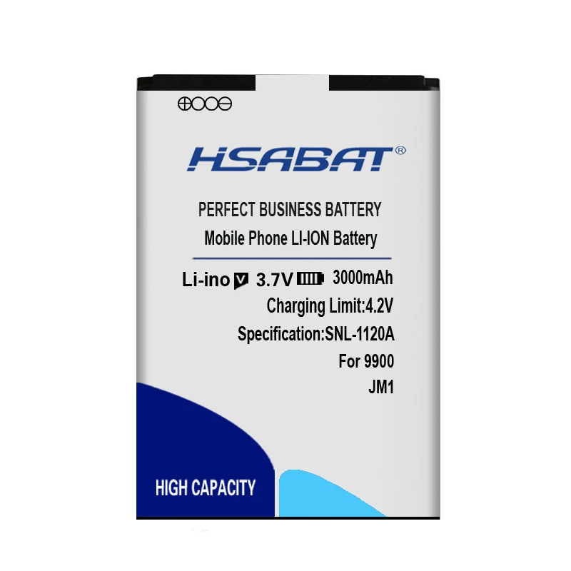 Аккумулятор HSABAT 3000 мАч JM1 для мобильных телефонов Blackberry 9900 9930 9850 9860 и т. Д. |