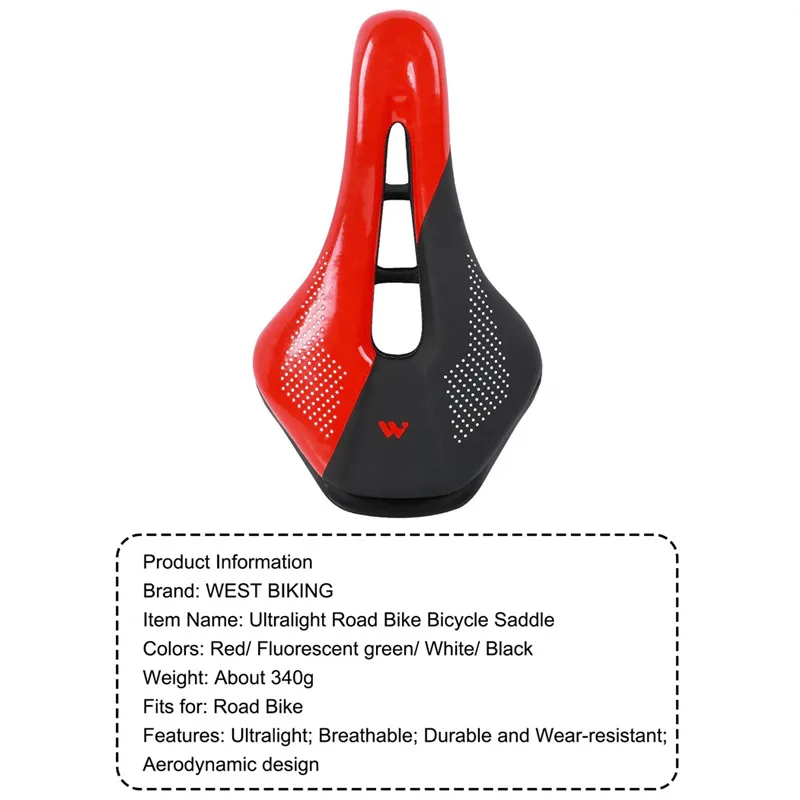 

Hot 25x15cm Bicycle Saddle Accessories Ultralight Bicycle Saddle Anti-skid Soft Mountain Road Bike Saddle Shock Cycling Seat